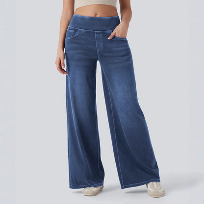 Jeans Talle Alto Pierna Ancha
