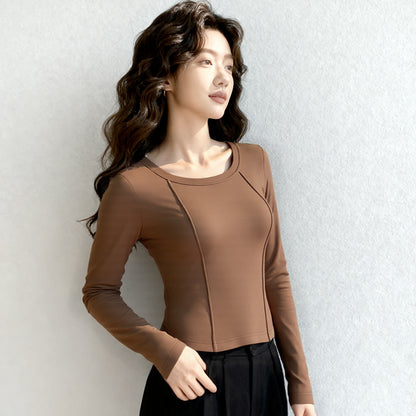 Blusa Cuello Cuadrado Manga Larga