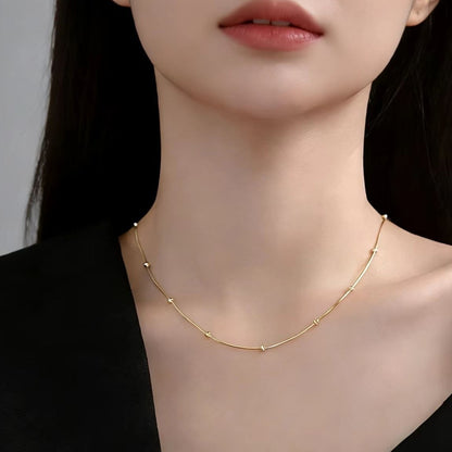 Collar con Cuentas Redondas