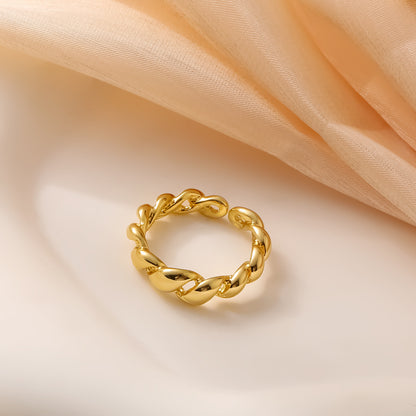 Anillo Ajustable con Líneas