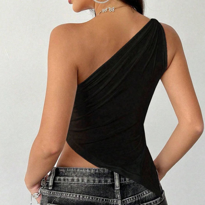 Blusa Hombros Descubiertos Asimétrica