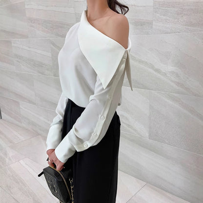 Blusa Hombros Descubiertos Estilo Coreano