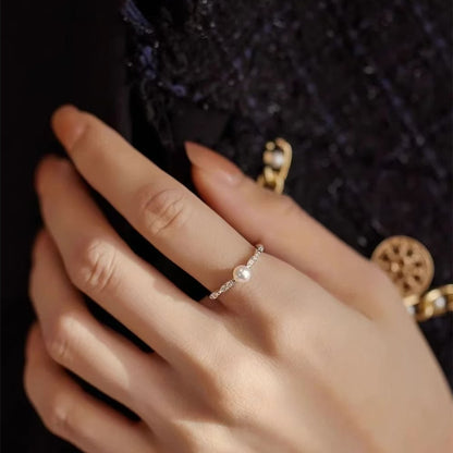 Anillo de Plata con Perlas